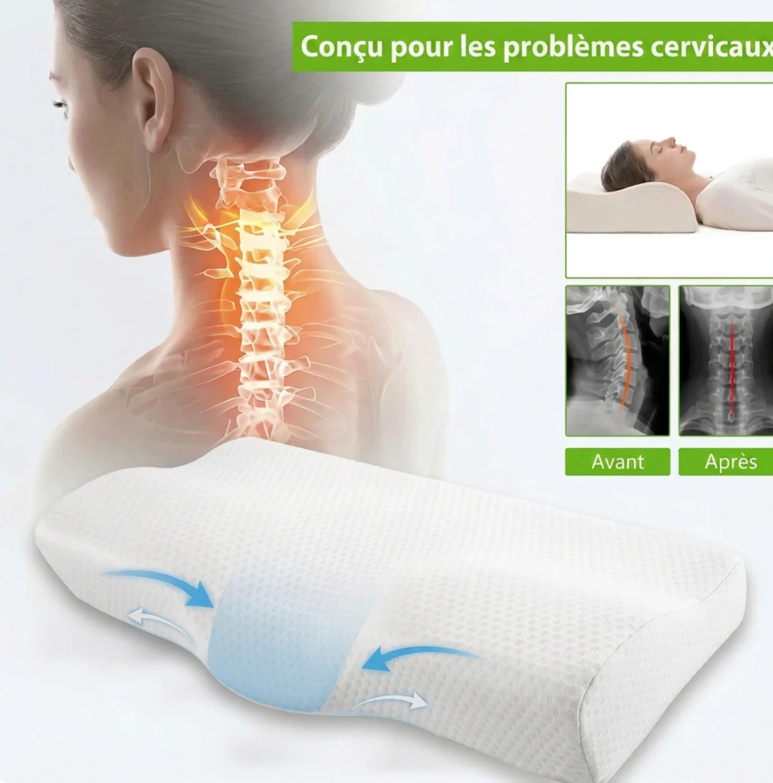 Oreiller cervical thérapeutique